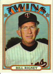 1972 Topps Baseball Cards      389     Bill Rigney MG